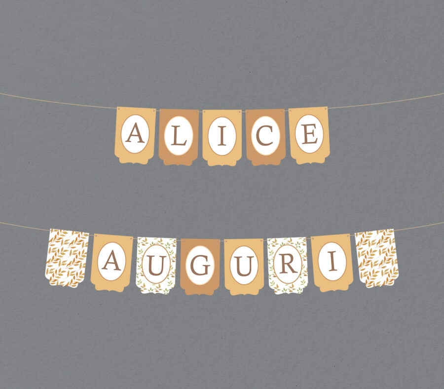 Bandiere per festone