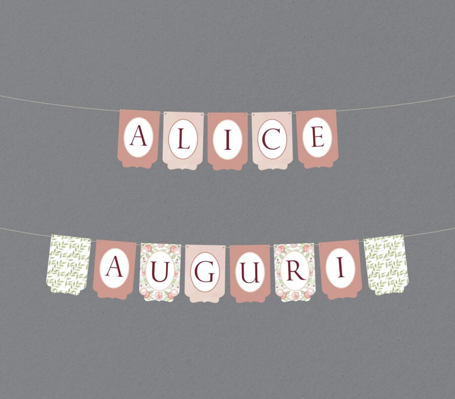 Bandiere per festone