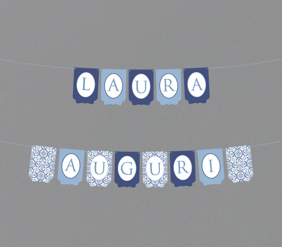 Bandiere per festone