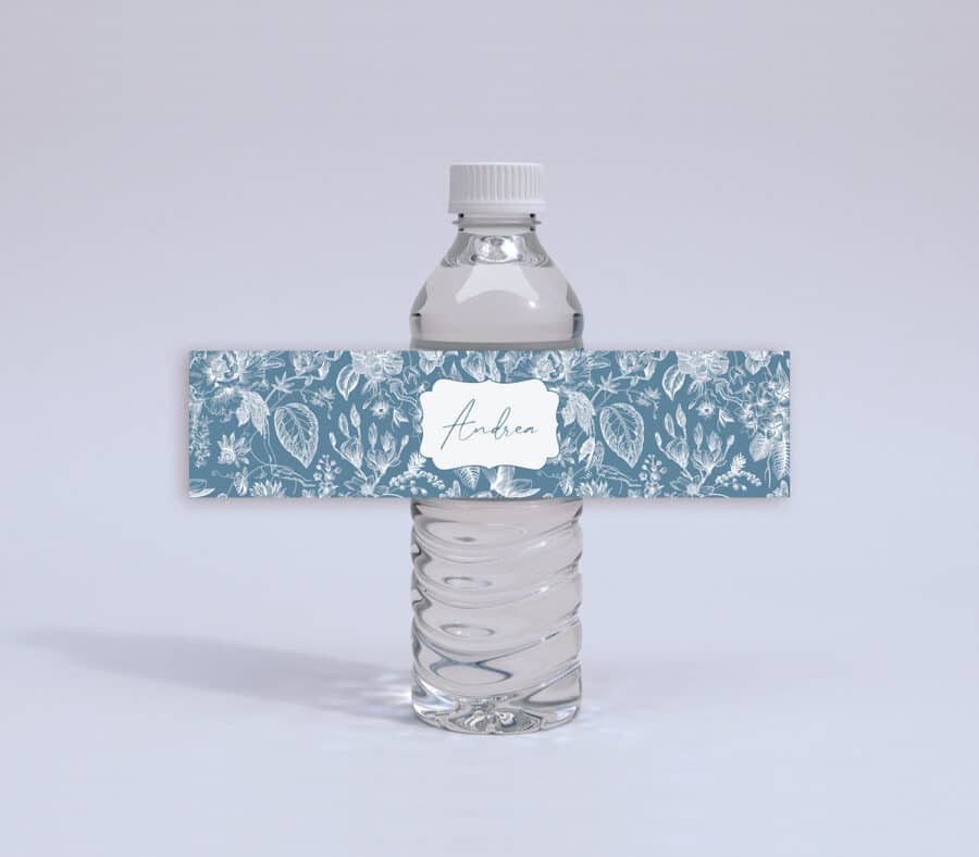 Etichetta per bottiglia d’acqua