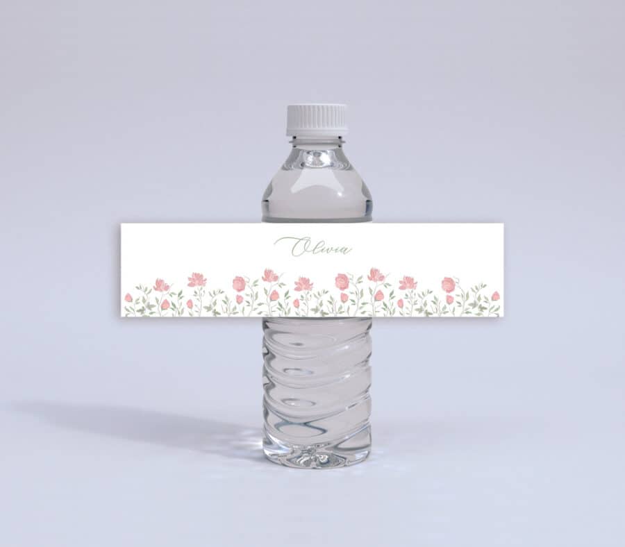 Etichetta per bottiglia d’acqua