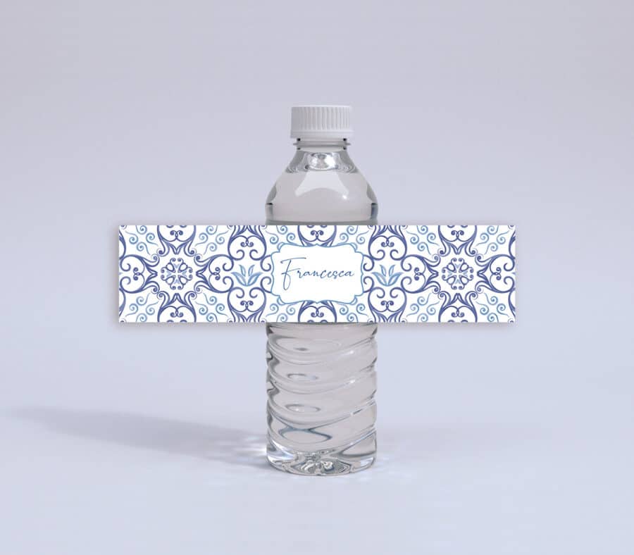 Etichetta per bottiglia d’acqua