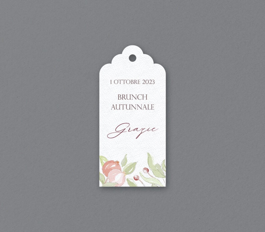 Etichetta con cordoncino