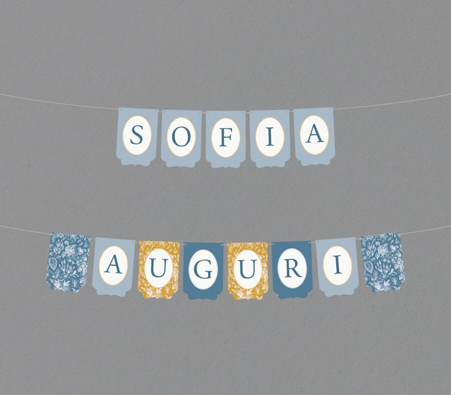 Bandiere per festone