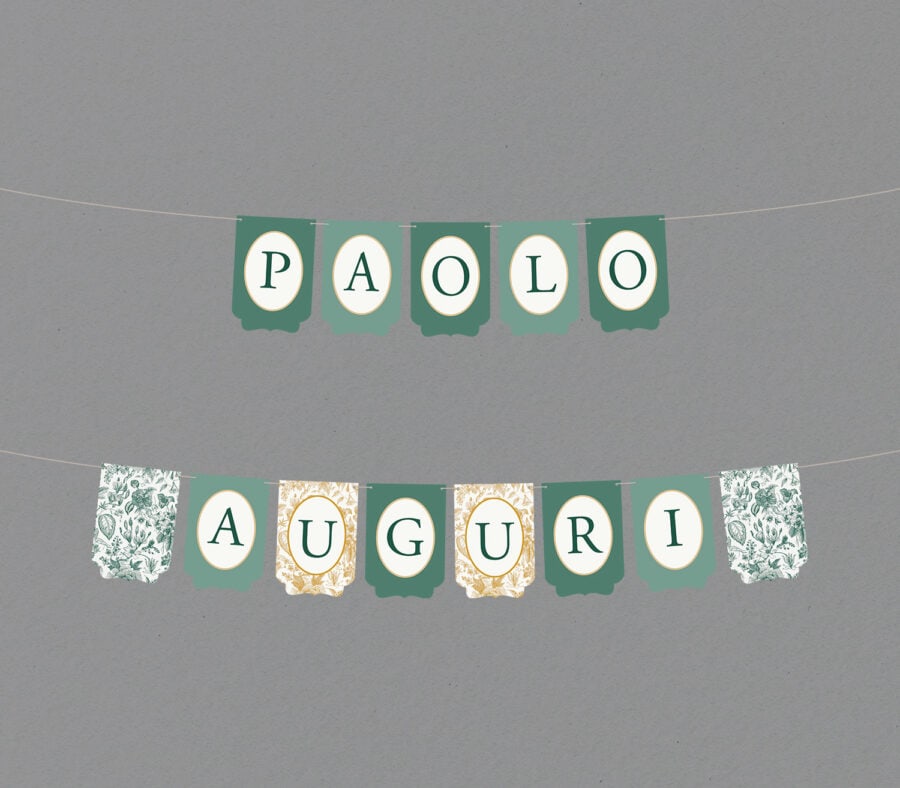 Bandiere per festone