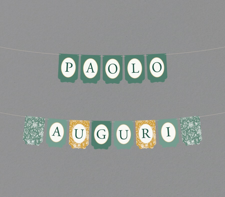 Bandiere per festone