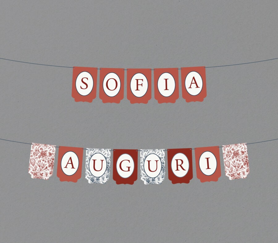 Bandiere per festone