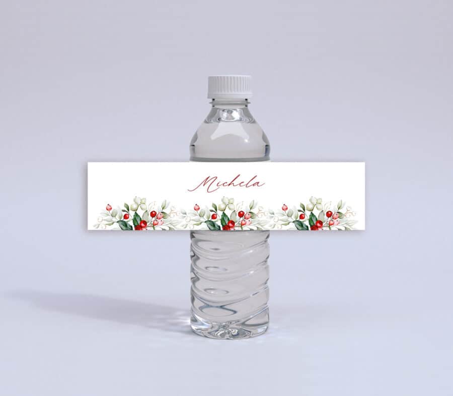 Etichetta per bottiglia d’acqua