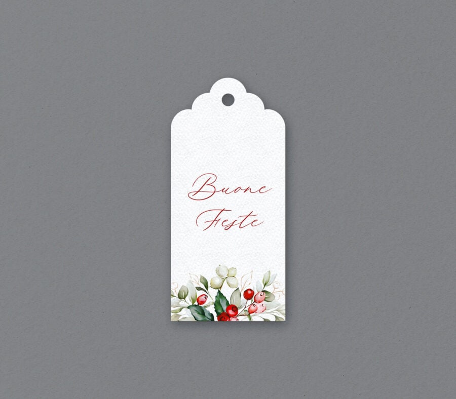 Etichetta con cordoncino