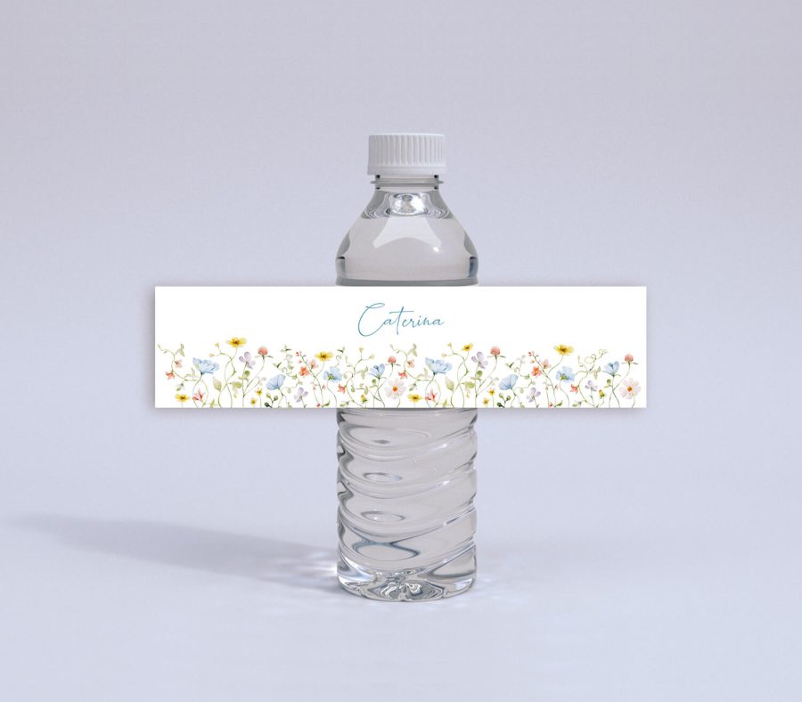 Etichetta per bottiglia d’acqua