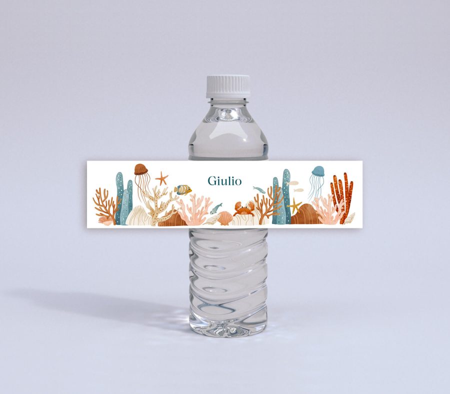 Etichetta per bottiglia d’acqua
