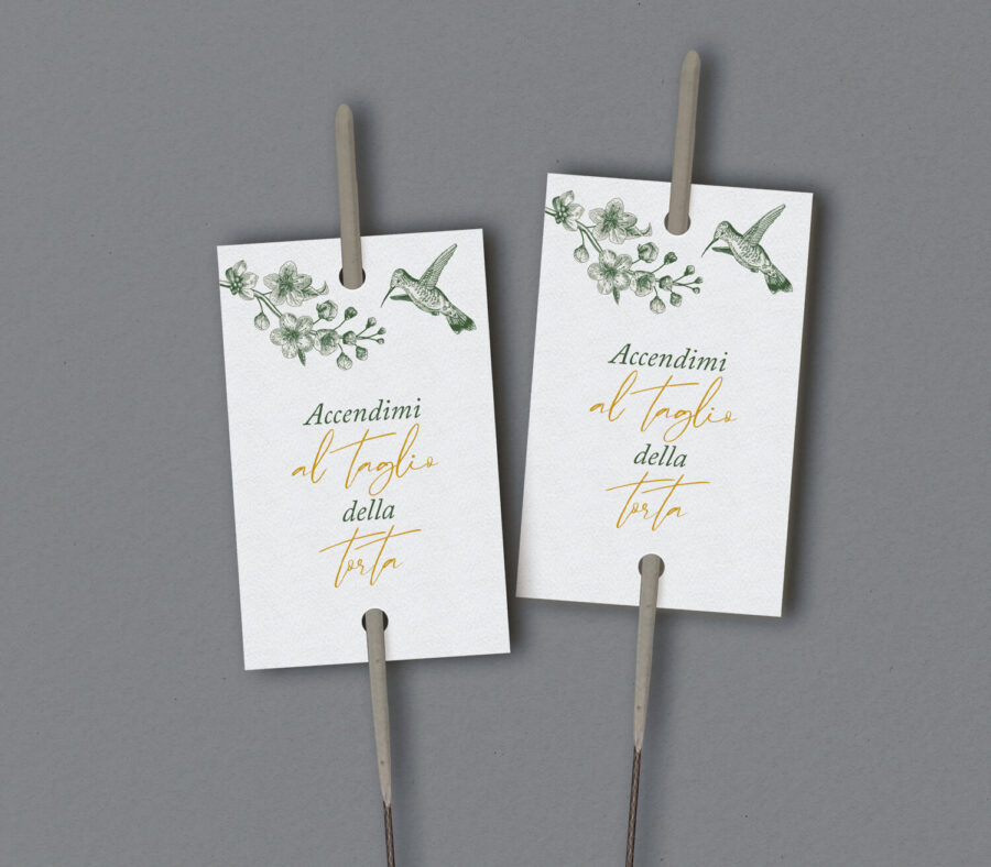 Etichetta per scintille luminose