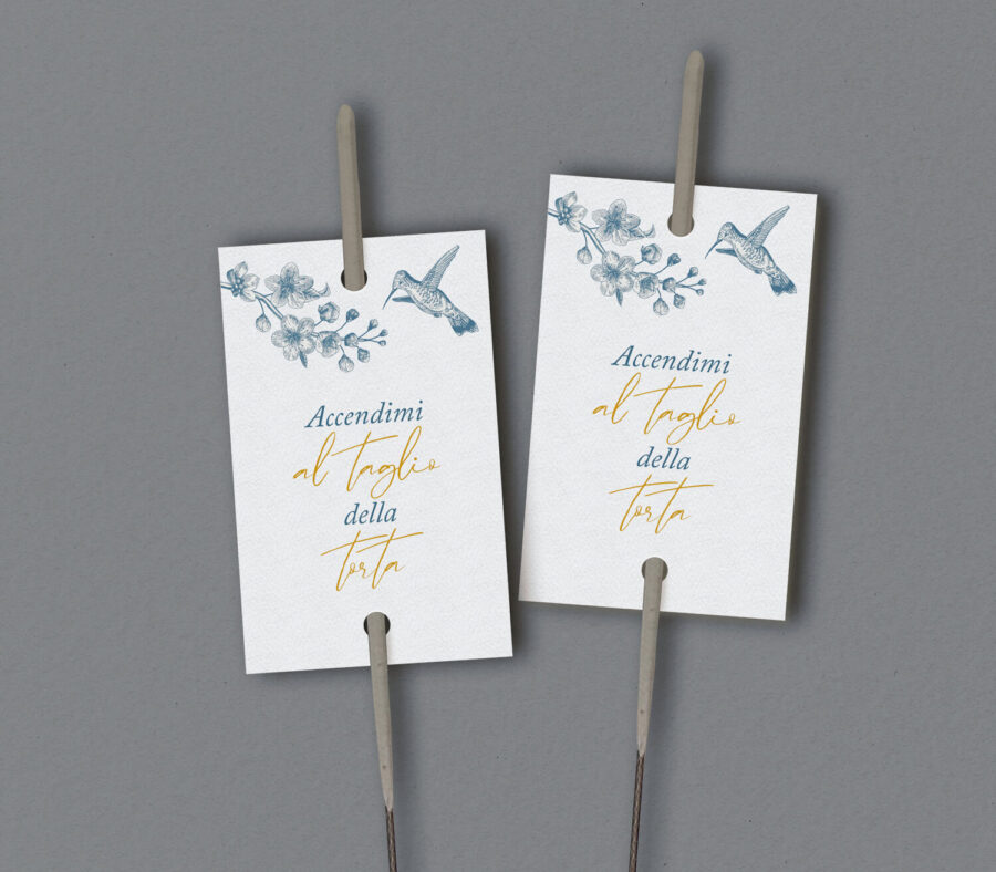 Etichetta per scintille luminose