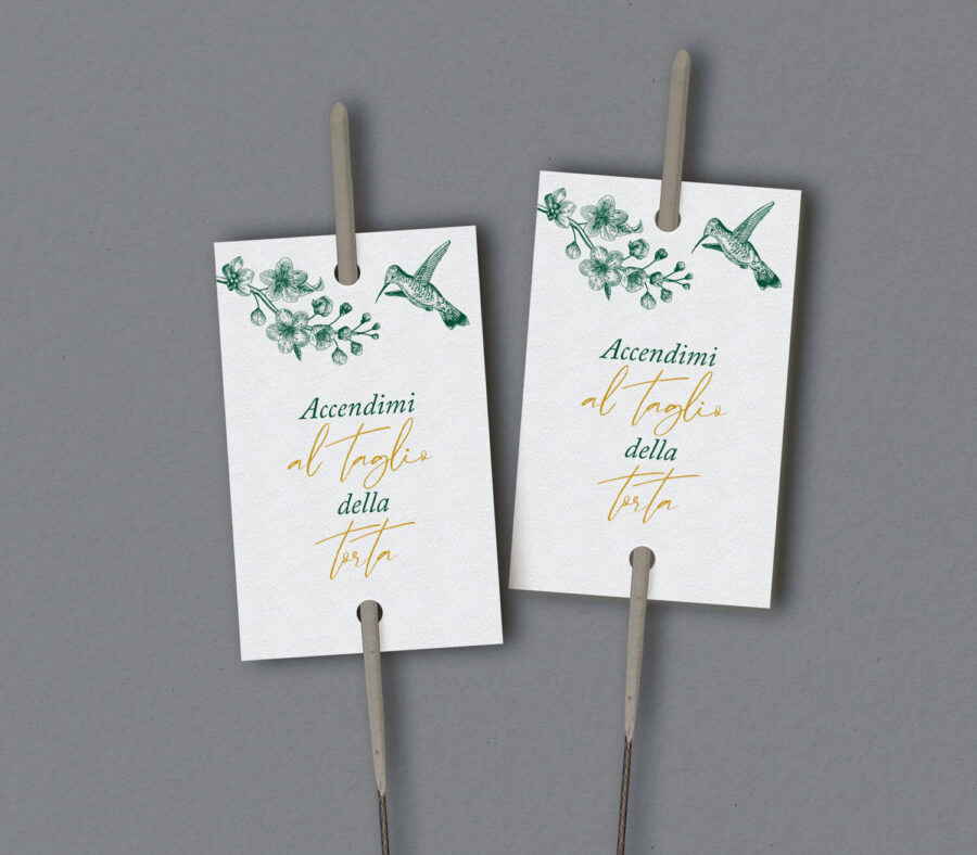 Etichetta per scintille luminose