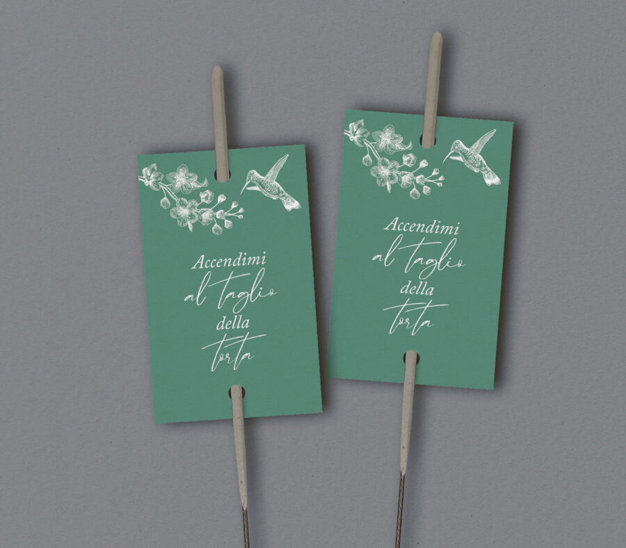 Etichetta per scintille luminose