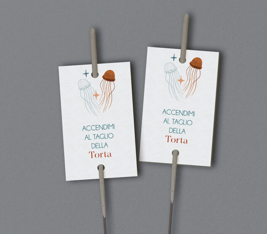 Etichetta per scintille luminose