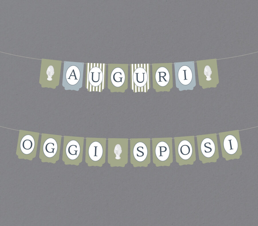 Bandiere per festone