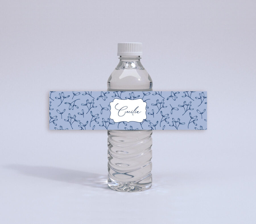 Etichetta per bottiglia d’acqua
